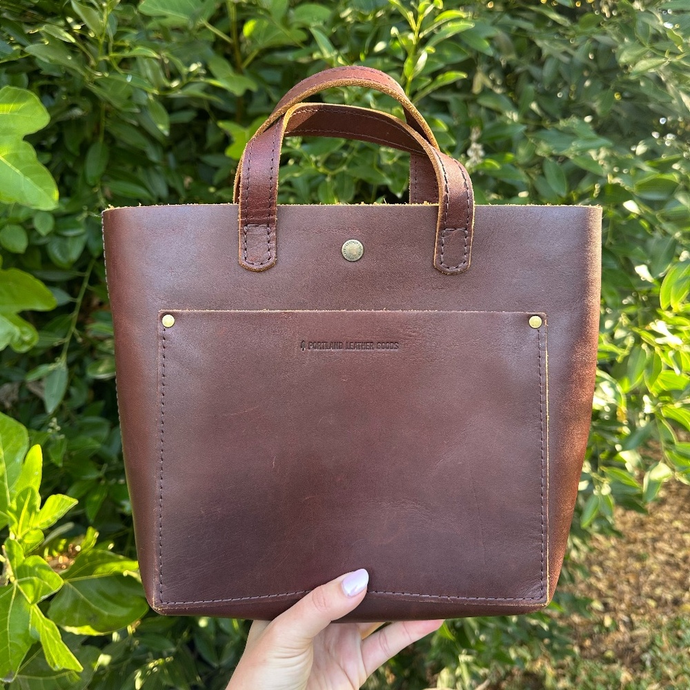 COGNAC 🥃 VERY Lightly Used: Mini Crossbody (Portland Leather Goods)